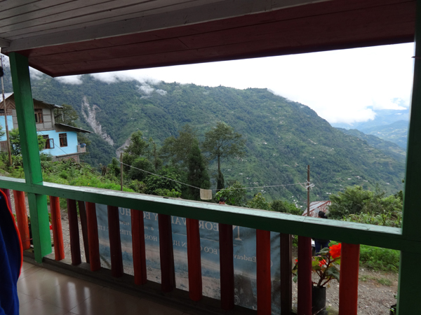 View of valley from Kolakham homestay